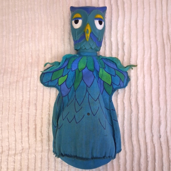 X The Owl 1977 Mister Rogers Vintage Hand Puppet RARE Ideal Toys Vinyl & Cloth - Picture 1 of 14